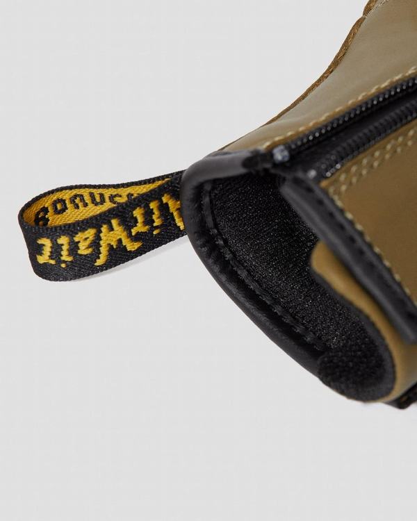 Dr Martens Dětské Kotníkové Boty Toddler 1460 Romario Olivy Zelené, CZ-124709